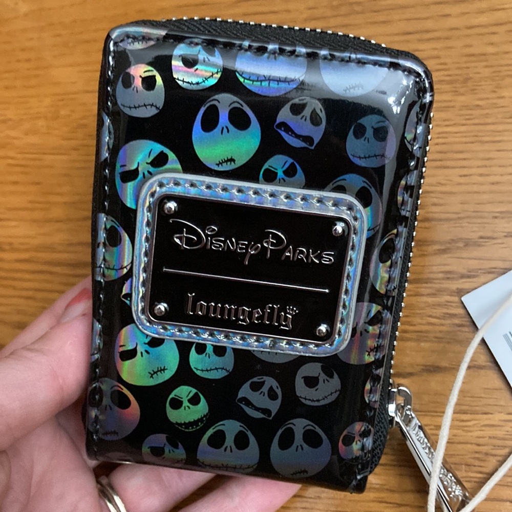 🟥 Loungefly Disney Parks Jack Skellington Zipper Wallet (NWT) - Picture 2 of 6